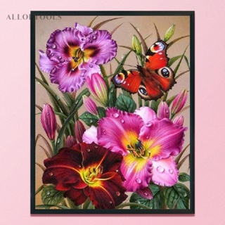ชุดปักครอสสติตช์ ผ้าฝ้าย 11CT พิมพ์ลายดอกไม้ สําหรับงานศิลปะ [alloetools.th]