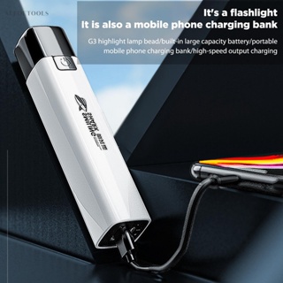 [alloetools.th] พาวเวอร์แบงก์ ชิป G3 อเนกประสงค์ กันน้ํา ความสว่างสูง แบตเตอรี่ 1200mAh USB