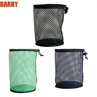 Darby ถุงตาข่ายไนล่อน แบบหูรูด ความจุขนาดใหญ่ 12 25 50 3 สี สําหรับนักกอล์ฟ