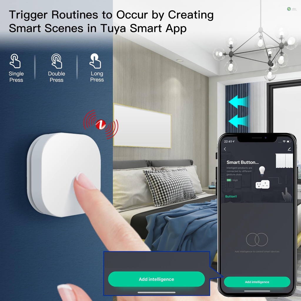 พร้อมส่ง-zigbee-สวิตช์ปุ่มกดอัจฉริยะ-ไร้สาย-ควบคุมผ่านแอพ-tuya-smart-life-ใช้แบตเตอรี่-สําหรับอุปกรณ์บ้าน