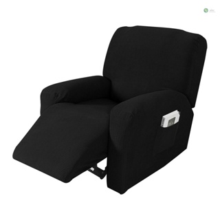 [พร้อมส่ง] ผ้าคลุมเก้าอี้โซฟา แบบนิ่ม ยืดหยุ่น สําหรับห้องนอน ห้องนั่งเล่น 4 ชิ้น