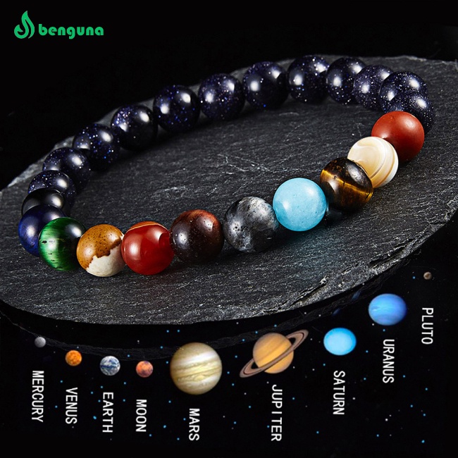 benguna-the-eight-planets-สร้อยข้อมือ-ยางยืด-ลูกปัดหินธรรมชาติ-จักรวาล-ระบบสุริยะ-สําหรับผู้ชาย-ผู้หญิง-ของขวัญ