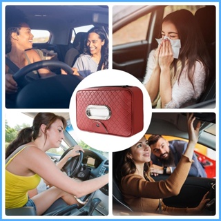 กล่องใส่ทิชชู่ในรถยนต์ ที่ใส่ผ้าเช็ดปากในรถยนต์ พร้อมซิปและคลิปหนีบแว่นตา ที่ใส่ผ้าเช็ดปาก แดชบอร์ด หรือท้ายรถ High shdxth