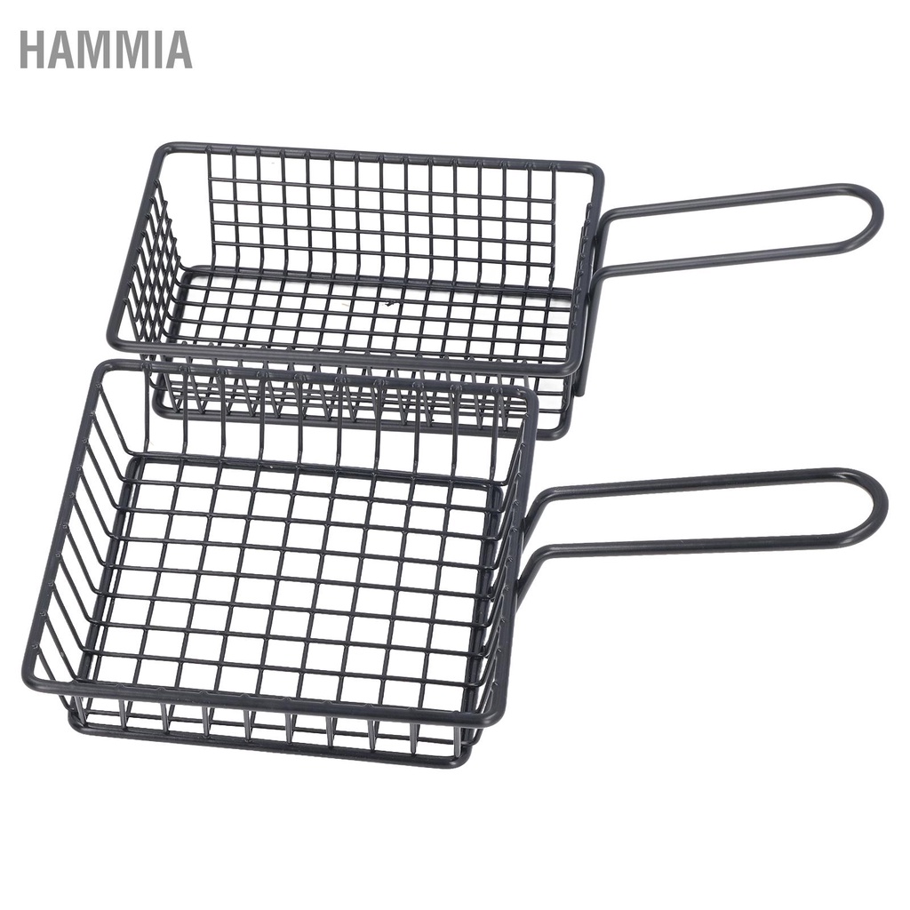 hammia-ตะกร้าทอดอาหารเกรดสแตนเลสผู้ถือทอดฝรั่งเศสกรองทอดพร้อมที่จับสำหรับร้านอาหารบ้านสั้น