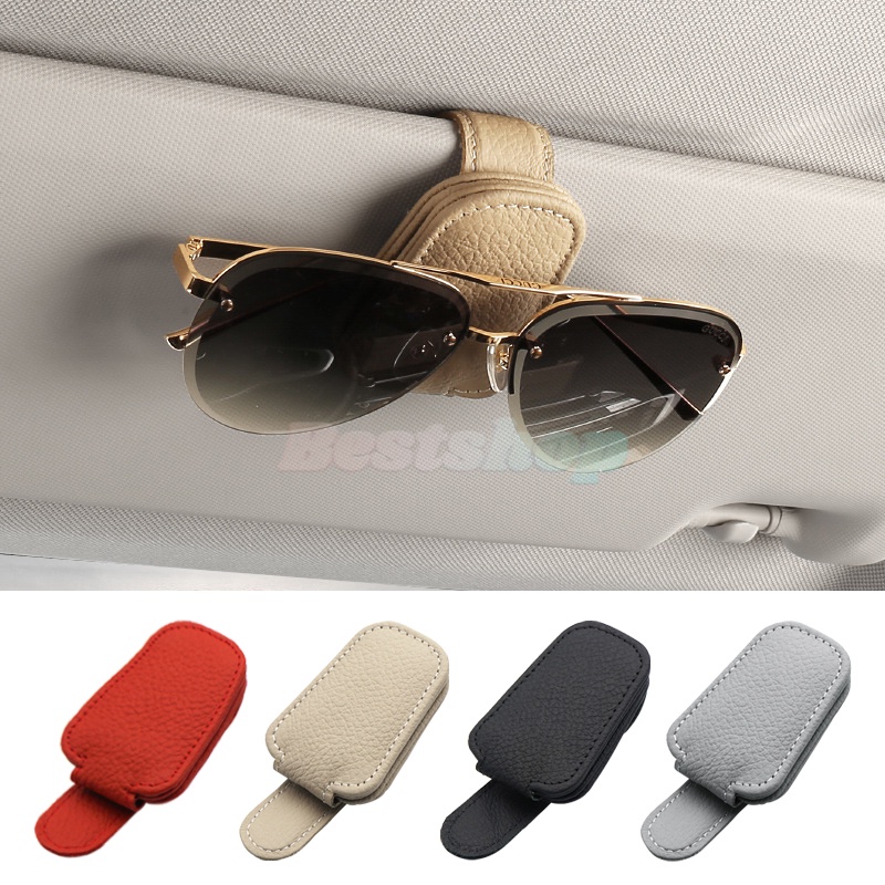 ที่บังแดดรถยนต์-แบบสากล-กล่องแว่นตากันแดด-คลิปการ์ด-ที่ใส่ตั๋ว-ขาตั้งยึด-ปากกา-เคสแว่นตา-อุปกรณ์เสริมในรถยนต์
