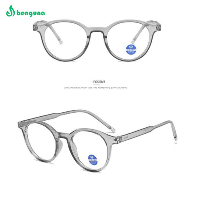benguna-แว่นตา-เลนส์ใส-ป้องกันแสงสีฟ้า-กรอบกลม-สไตล์เรโทร-สําหรับนักเรียนผู้ชาย-ผู้หญิง
