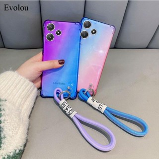 เคสซิลิโคนนิ่ม แบบใส ไล่โทนสี กันกระแทก สําหรับ POCO M6 Pro M5S M5 Xiaomi POCO M4 Pro M3 Pro