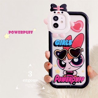 เคสโทรศัพท์มือถือ แบบนิ่ม ลายการ์ตูน Powerpuff Girl สีชมพู สําหรับ iPhone 14 13 12 11 Pro Max SE2020 X XR Xs Max 7 8 6 6s Plus