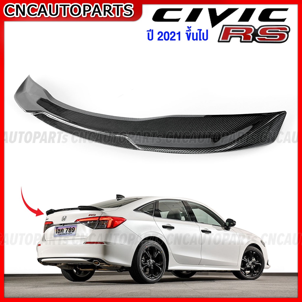 ตูดเป็ด-สปอยเลอร์-honda-civic-fe-ทรง-rs-ปี-2021-2022-2023-หางหลัง-ของแต่ง-ซีวิค-แบบ-สีดำ-คาร์บอน