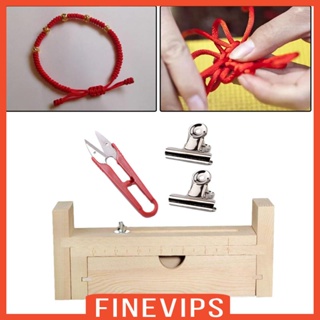 [Finevips] อุปกรณ์ถักสร้อยข้อมือ DIY สําหรับทําเครื่องประดับ