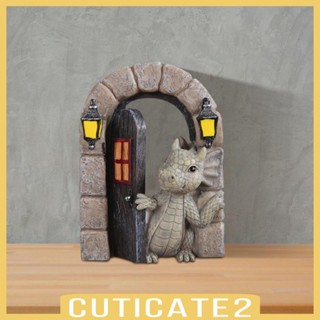 [Cuticate2] รูปปั้นเรซิ่น รูปมังกร สไตล์โมเดิร์น สําหรับตกแต่งบ้าน โต๊ะ ห้องนอน ลานบ้าน