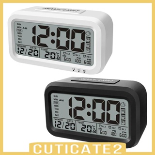 [Cuticate2] นาฬิกาปลุกดิจิทัล หน้าจอ LCD จับเวลานอน สําหรับห้องนอน บ้าน สํานักงาน ผู้ใหญ่