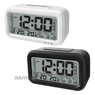 [Dolity2] นาฬิกาปลุกดิจิทัล หน้าจอ LCD จับเวลานอน สําหรับห้องนอน บ้าน สํานักงาน ผู้ใหญ่