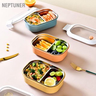  NEPTUNER กล่องอาหารกลางวันสแตนเลสฉนวนกันความร้อน LeakProof ออกแบบน่ารักกล่อง Bento แบบพกพาสำหรับโรงเรียนสำนักงาน