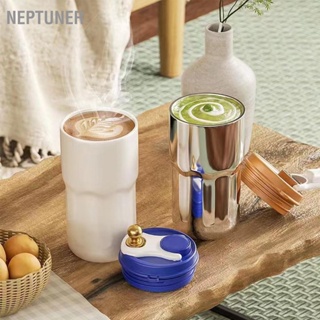  NEPTUNER แก้วกาแฟหุ้มฉนวนสแตนเลสสตีลแก้วหุ้มฉนวนถ้วยท่องเที่ยวสำหรับเครื่องดื่มน้ำแข็งเครื่องดื่มร้อน