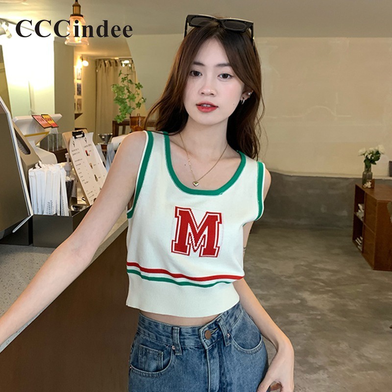 cccindee-ใหม่-เสื้อสายเดี่ยว-แขนกุด-เข้ารูป-พิมพ์ลาย-สีตัดกัน-เข้ากับทุกการแต่งกาย-แฟชั่นสําหรับผู้หญิง-2023
