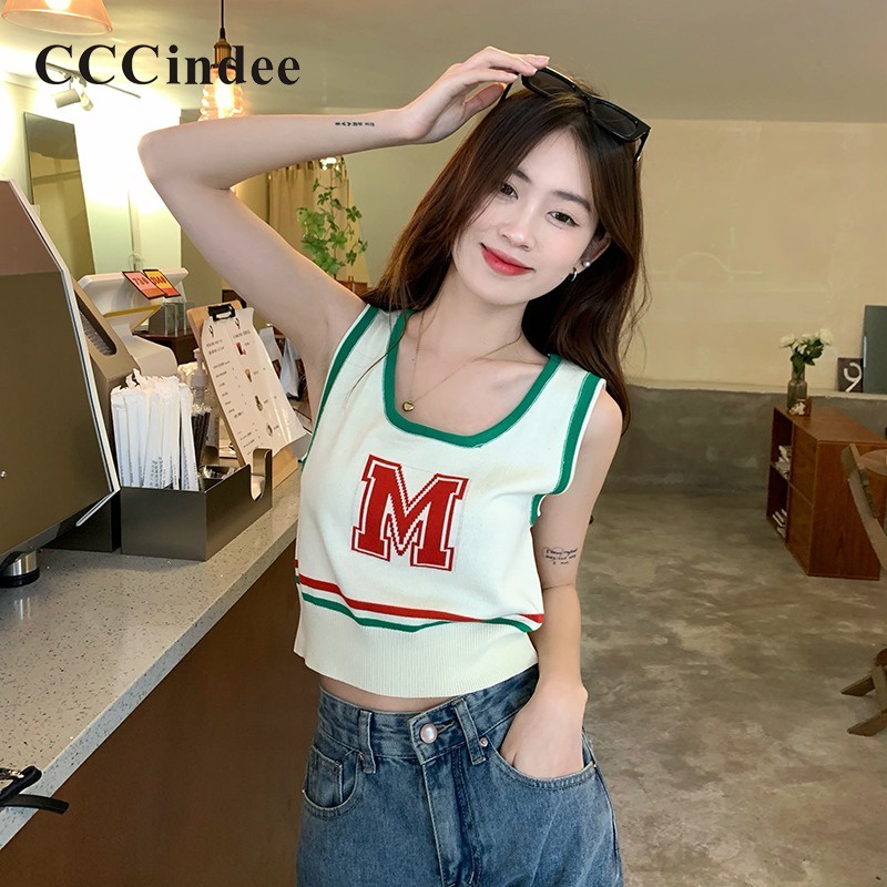cccindee-ใหม่-เสื้อสายเดี่ยว-แขนกุด-เข้ารูป-พิมพ์ลาย-สีตัดกัน-เข้ากับทุกการแต่งกาย-แฟชั่นสําหรับผู้หญิง-2023