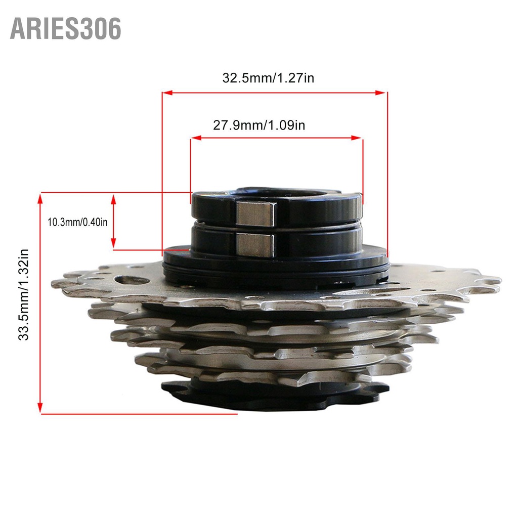 aries306-จักรยาน-freewheel-อลูมิเนียม-2-แบริ่งด้านนอก-5-ความเร็วจักรยานพับ-flywheel-สำหรับ-m35x1-25-30-ฟัน-cog