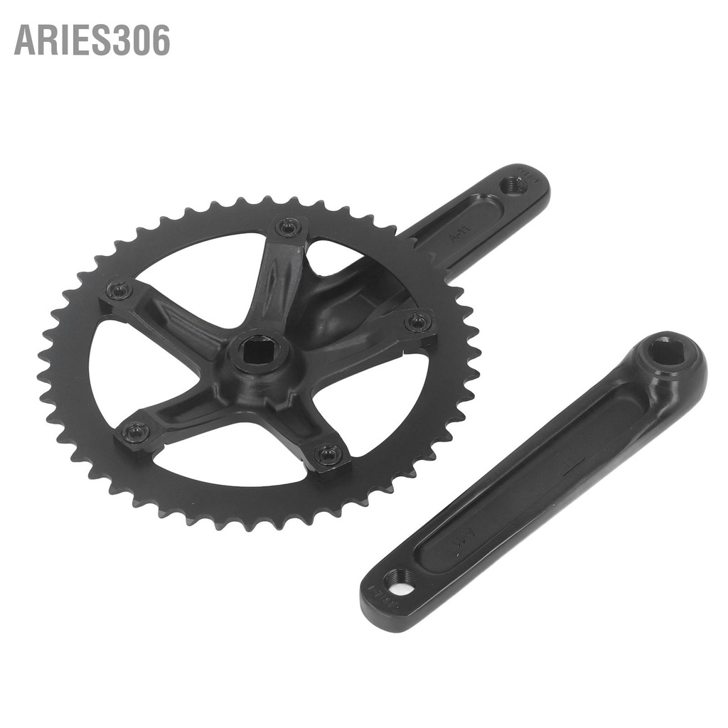 aries306-จักรยานcrankset-48t-black-square-taperอลูมิเนียมจักรยานcranksetสำหรับจักรยานเสือภูเขาจักรยานเกียร์คงที่