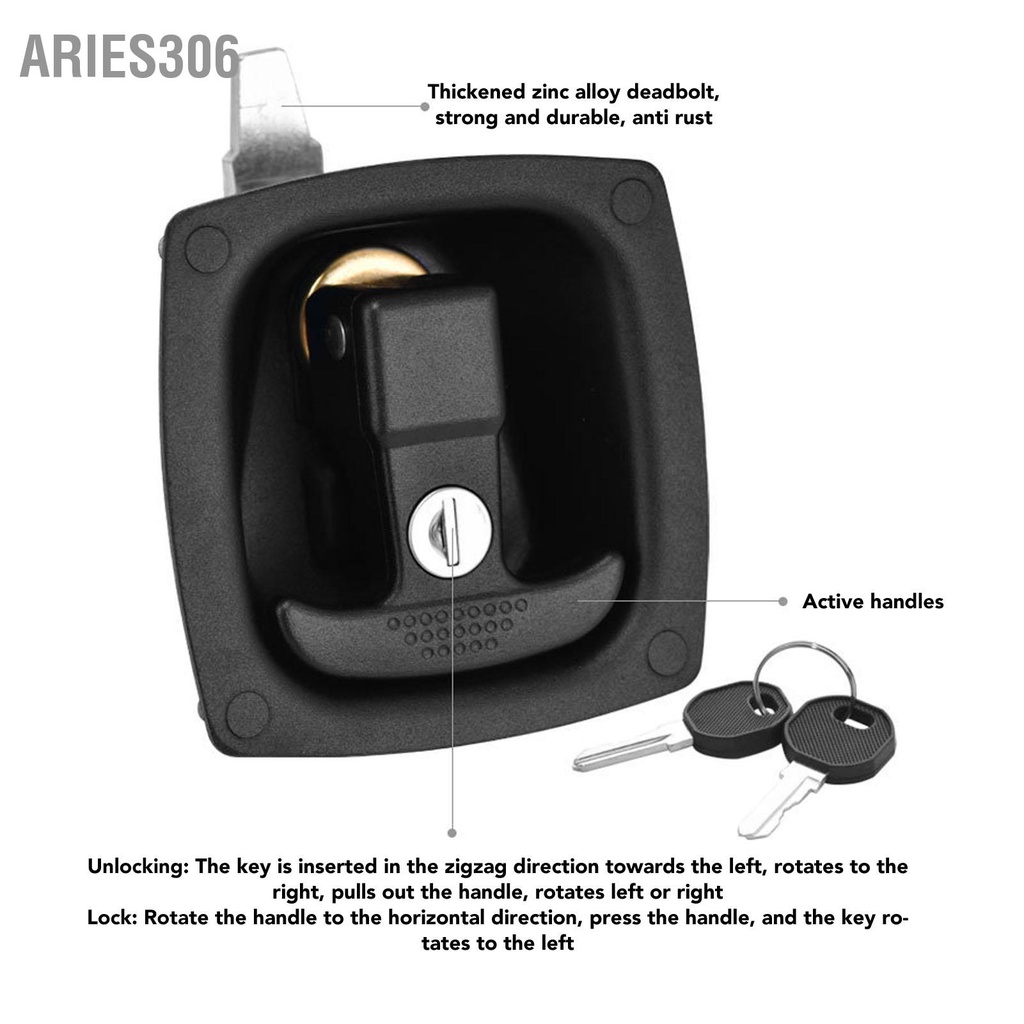 aries306-t-จับประตูสลัก-4x6-มิลลิเมตรระยะห่างรูสังกะสีอัลลอยด์พับโรตารี่การบีบอัดกล่องเครื่องมือ