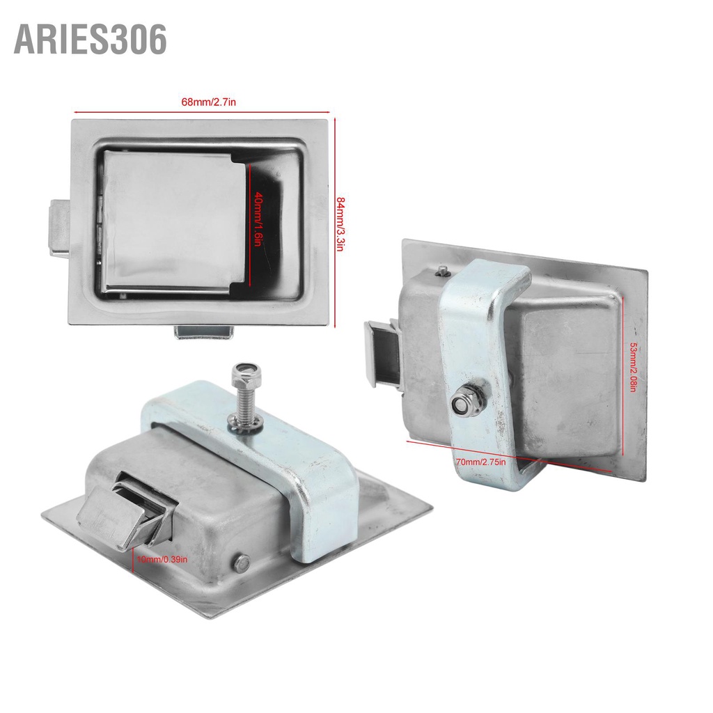 aries306-rv-กล่องเครื่องมือจับสลัก-84x68-มม-304-สแตนเลสสตีลในตัวตู้ประตูล็อครถบรรทุกรถพ่วง-camper-รถบรรทุก