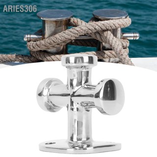 Aries306 63 มม.เรือ Cleat Bollard 316 สแตนเลสสตีลพื้นผิว SINGLE CROSS สำหรับเรือยอชท์เรือตกปลาเรือ