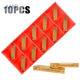 ⚡NEW 8⚡10pc MGMN300-M Golden Carbide Inserts-Blades Lathe Turning Grooving Tool