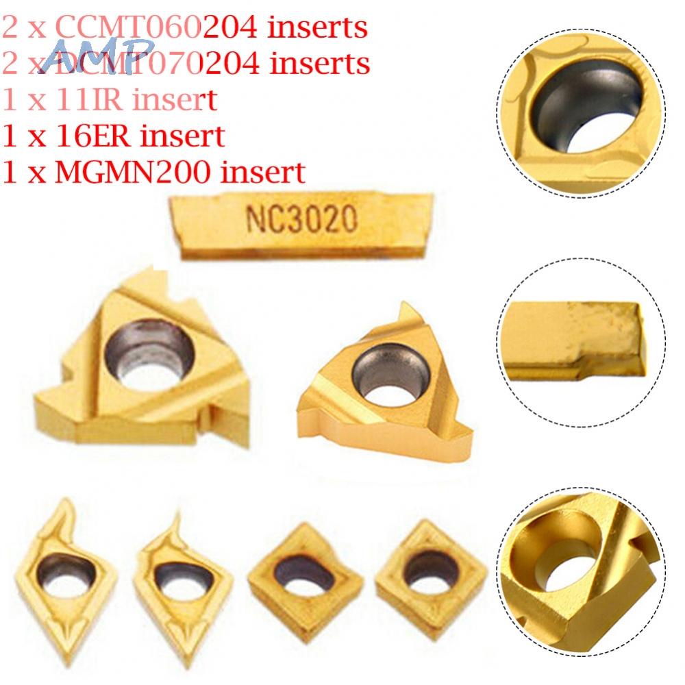 new-8-carbide-insert-11ir-16er-7pcs-ccmt060204-carbide-cutting-tool-dcmt070204