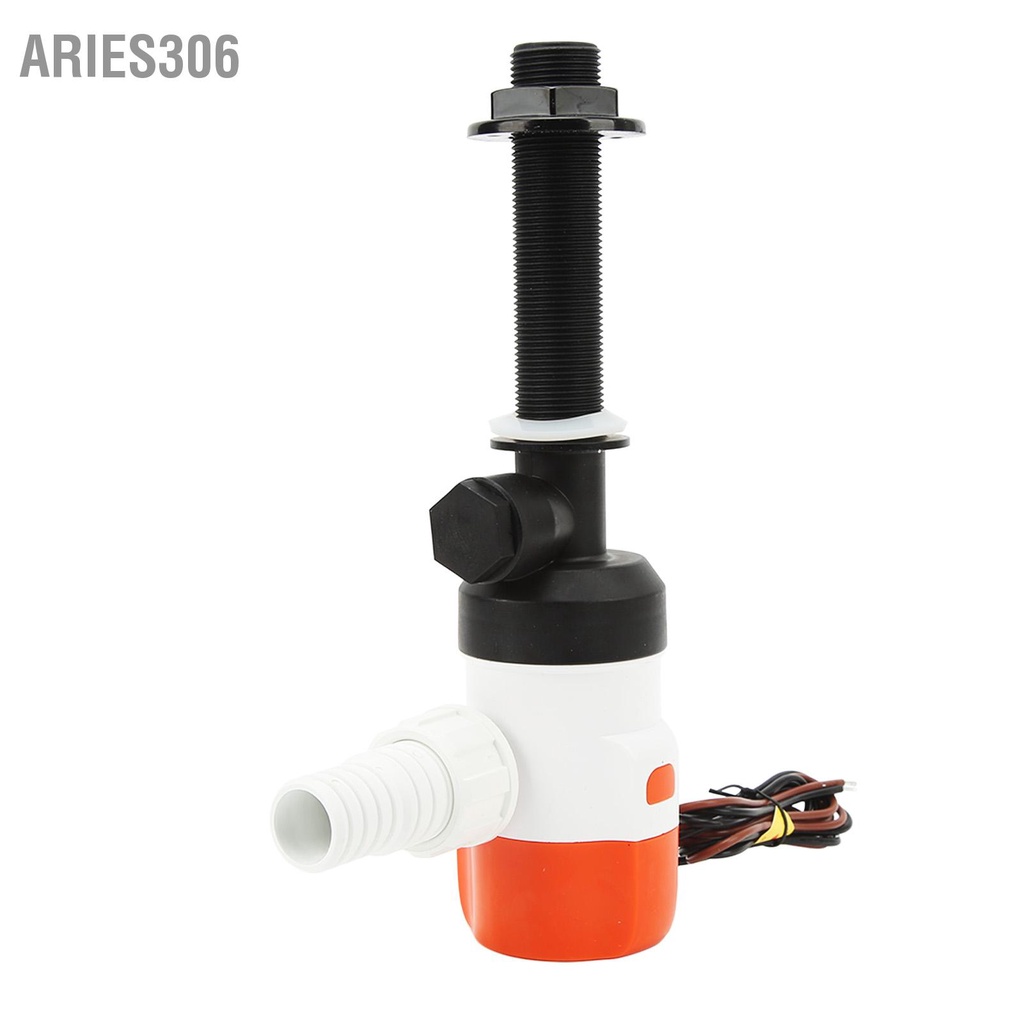 aries306-dc-12v-livewell-ปั๊มเติมอากาศ-sfbp1-g1100-13c-1100gph-3-m-lift-fish-saver-submersible-aerator