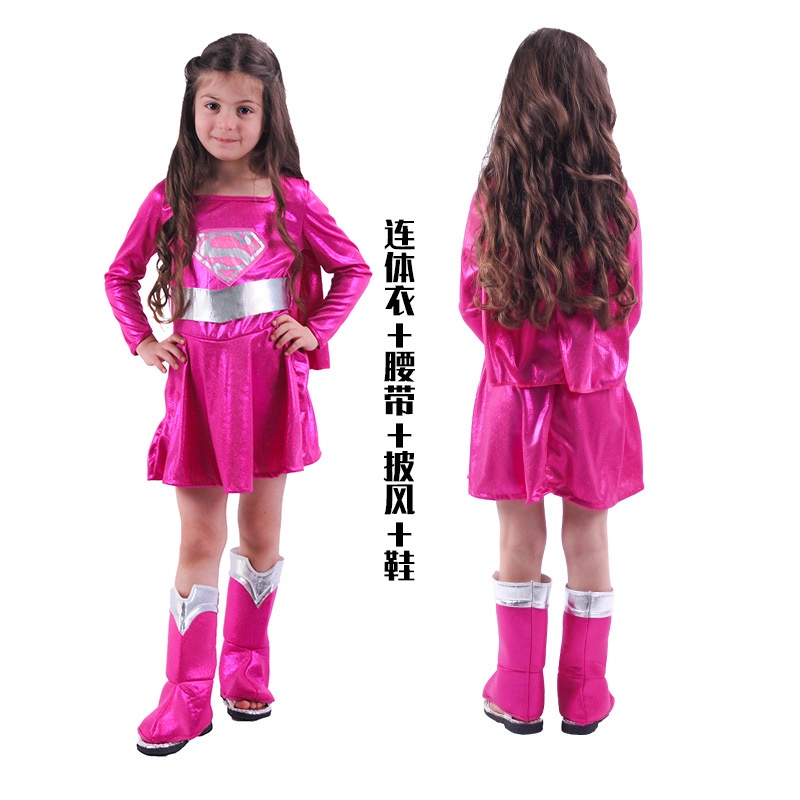 เครื่องแต่งกายคอสเพลย์-superman-girl-สไตล์ยุโรป-อเมริกัน-สําหรับการแสดงบนเวที-ฮาโลวีน