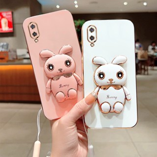 [พร้อมส่ง] เคสโทรศัพท์มือถือ ซิลิโคน กันกระแทก ลายน่ารัก 3D พร้อมขาตั้ง สําหรับ Samsung Galaxy A02 A03