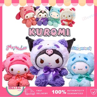 ตุ๊กตานุ่ม รูปการ์ตูนแมว Sanrio Kuromi Melody Cinnamoroll ขนาด 25 ซม. เหมาะกับของขวัญวันเกิด สําหรับเด็ก