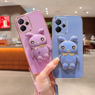 [พร้อมส่ง] เคสโทรศัพท์มือถือ ซิลิโคน กันกระแทก ลายน่ารัก 3D พร้อมขาตั้ง สําหรับ Realme 9 10 8 pro + plus 4G 5G XT RealmeXT