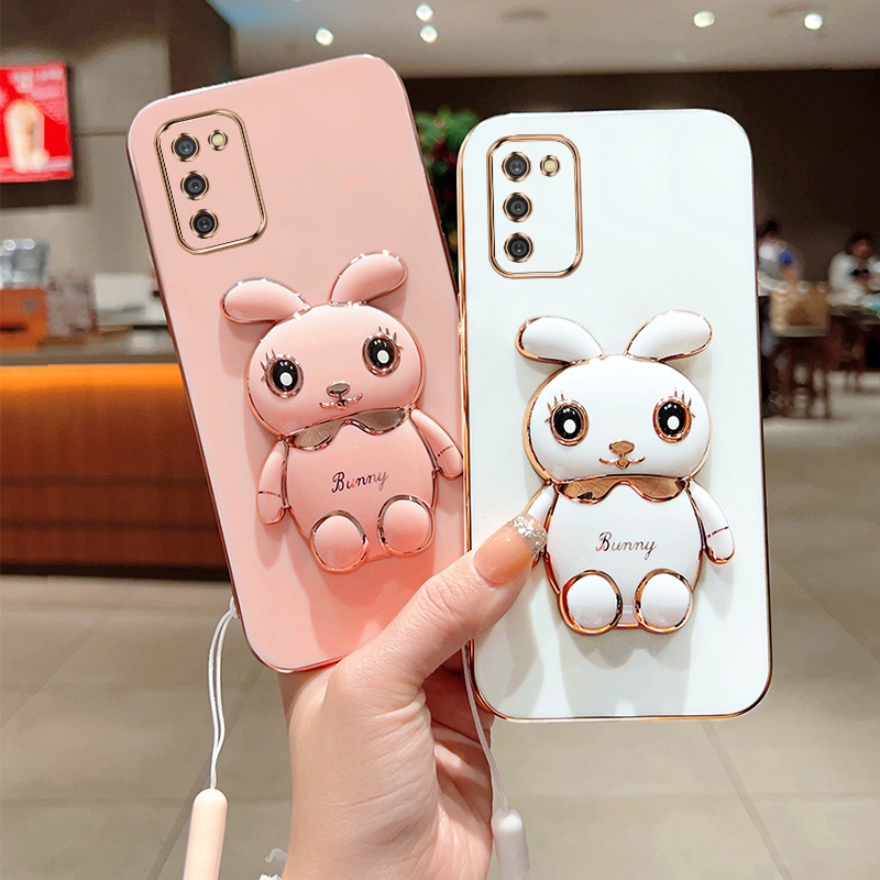 เคสโทรศัพท์มือถือ-ซิลิโคนนิ่ม-พร้อมขาตั้ง-พับได้-สําหรับ-samsung-galaxy-a03s-a34-a21s-a20s-m51-m53-s22-ultra-s22plus