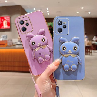 [พร้อมส่ง] เคสโทรศัพท์มือถือ ซิลิโคน กันกระแทก ลายน่ารัก 3D พร้อมขาตั้ง สําหรับ Realme C35 C31 C30 8pro 8 8i C33 C15 C20 C21Y C25Y