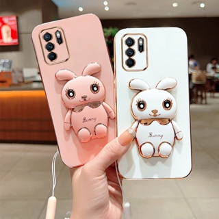 เคสโทรศัพท์มือถือ ซิลิโคนนิ่ม พร้อมขาตั้ง พับได้ สําหรับ Reno 8T 4G 5G Reno 6Z 4G Reno 6Z 6 Pro 5G