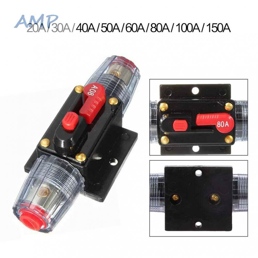 new-8-20-150amp-trip-12v-dc-car-audio-solar-energy-inline-circuit-breaker-fuse-holder