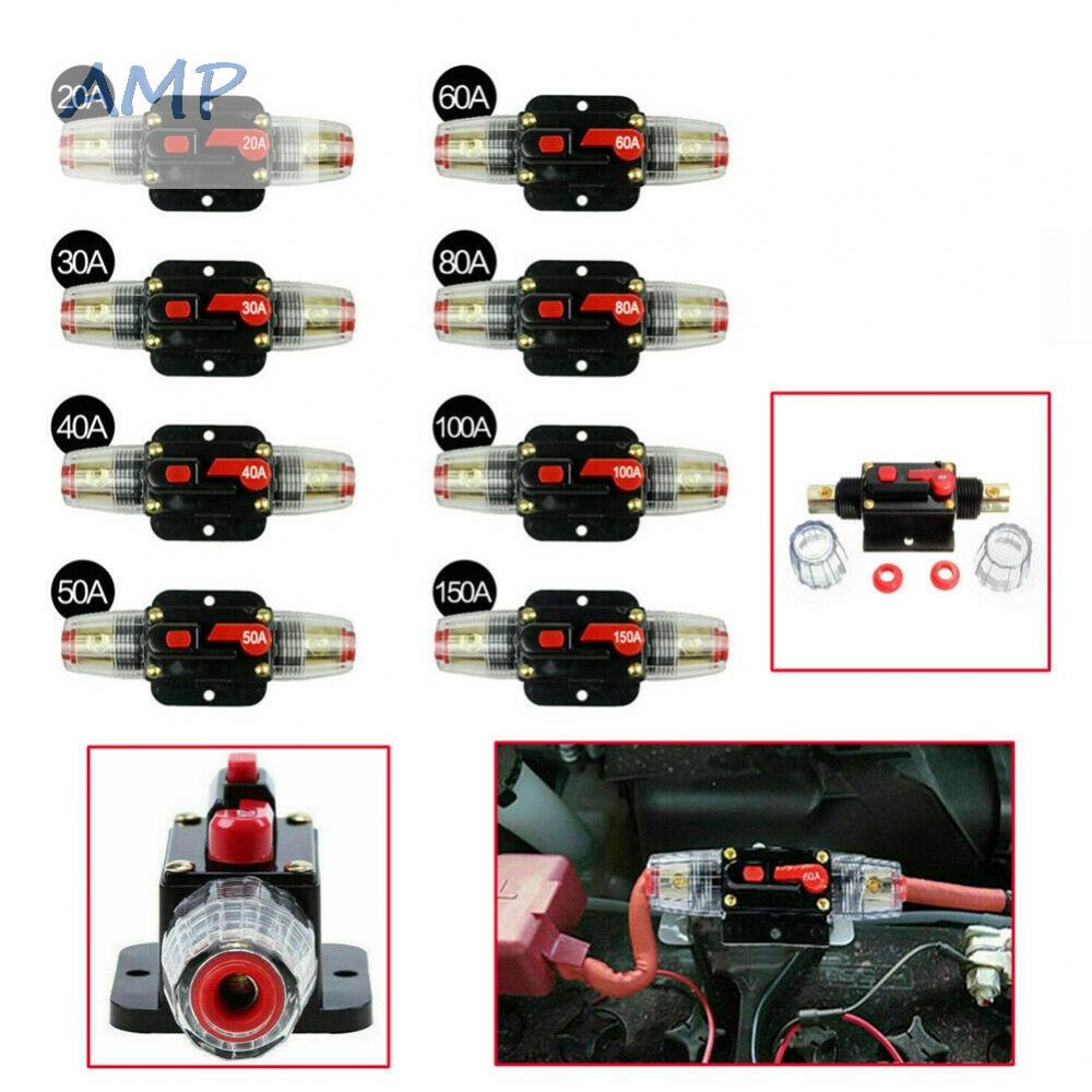 new-8-20-150amp-trip-12v-dc-car-audio-solar-energy-inline-circuit-breaker-fuse-holder