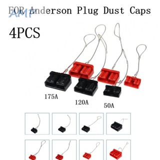 ⚡NEW 8⚡Dust Cover 4pcs Big Truck Cap Connector Dust Cap For Anderson With Wire Rope