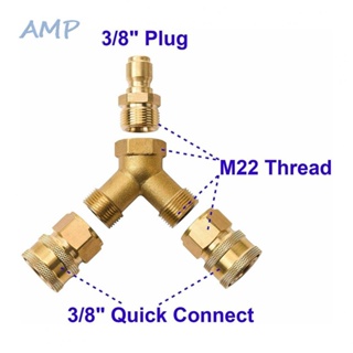 ⚡NEW 8⚡Splitter Coupler 1PC 5000PSI Brass Quick Connect Two To One High Quality