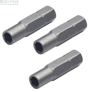 【Big Discounts】High Quality Hex Shank Bit Adapter Set of 3 Ideal for Precision Work Gray Color#BBHOOD