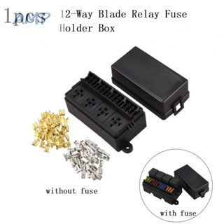 ⚡NEW 8⚡Relay For Car 12 Way 4 Pin Black Blade Type With Fuse Terminal With Paddle