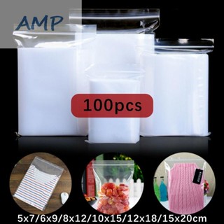 ⚡NEW 8⚡Efficient and Reliable Resealable Bags 100pcs for Safe and Tidy Organization