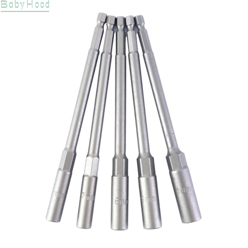 big-discounts-efficient-socket-wrench-extension-sleeve-set-of-5-150mm-hex-nut-driver-drill-bit-bbhood