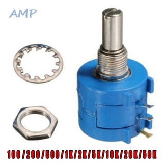 ⚡NEW 8⚡Durable 10 Turn Wirewound Potentiometer 3590S Variable Multi turn POT 1pcs