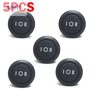 ⚡NEW 8⚡Round Rocker Switch 5pcs Accessories Black 100% Brand New And High Quality