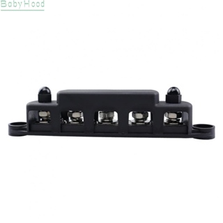 【Big Discounts】Durable Power Distribution Block 5 Post Terminal Screw Bus Bar for RVs and Boats#BBHOOD