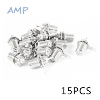 ⚡NEW 8⚡Sale Parts F Type Mounted Socket Soldering Metal 24*13mm Set Panel Connectors