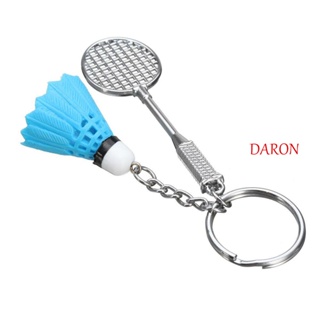 Daron พวงกุญแจไม้แบดมินตัน 3D น่ารัก DIY 1 ชิ้น