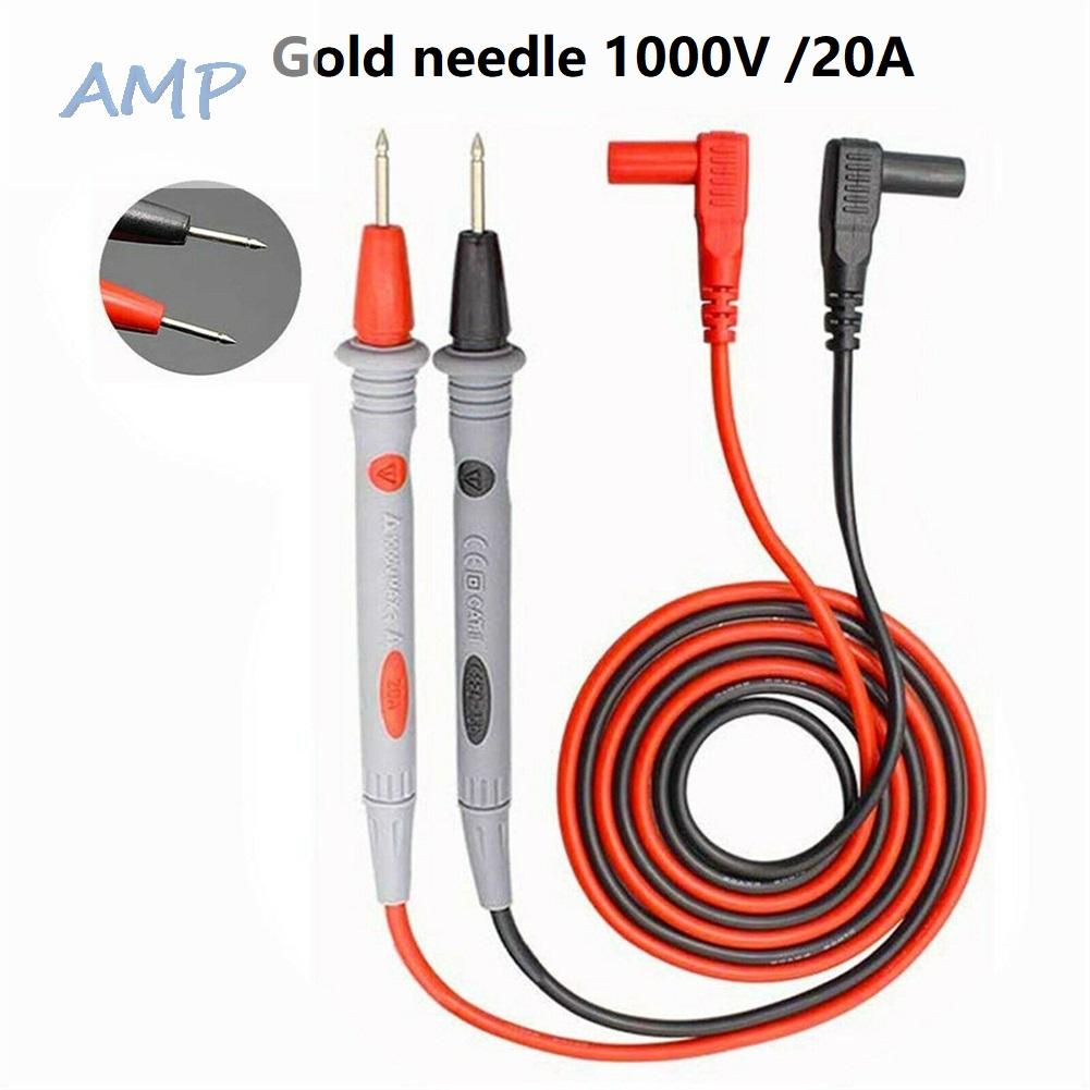 new-8-multimeter-test-pen-20a-10a-easy-use-rubber-shrouded-sliver-gold-needle